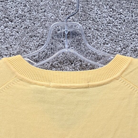 Greg Norman Men's Golf Ultimate 100% Wool Sweater Vest Knit Yellow Large - Picture 13 of 15